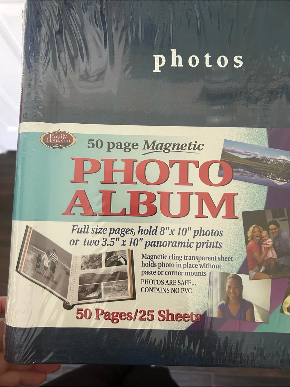Family Heirloom Collection Photo Album 50 Page Magnetic Green New